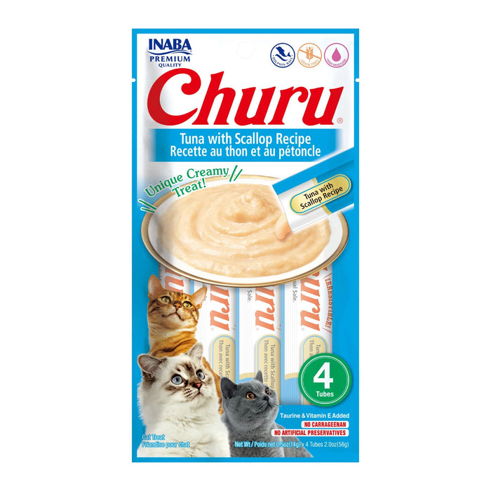 Alimento Húmedo Para Gato Inaba Churu Atún Con Ostión X 56G