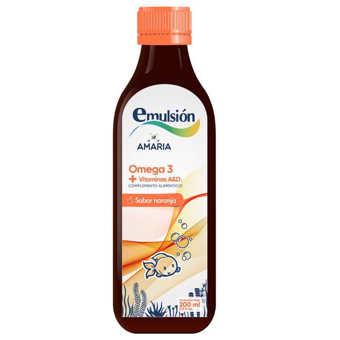 Emulsion Farmacorp Omega 3 Vitaminas Sabor Naranja X 200Ml