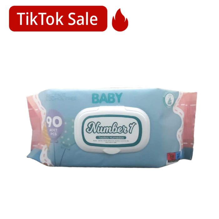 Toallitas Húmedas Baby Number 1 Suave X 90 Unidades