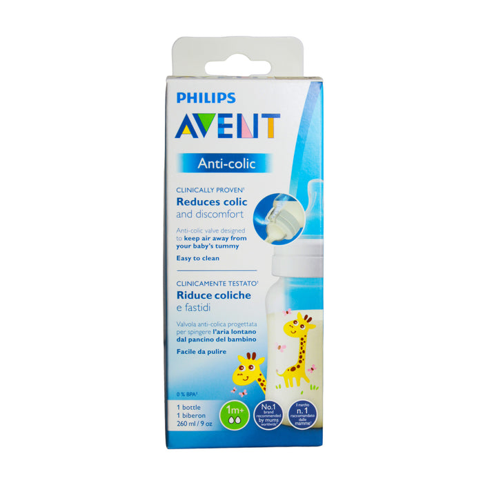 Avent Biberon Anti-Colic X 260Ml Jirafa 1M+ 821 12