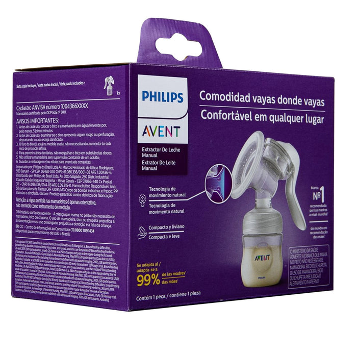 Avent Extractor De Leche Manual X Unidad