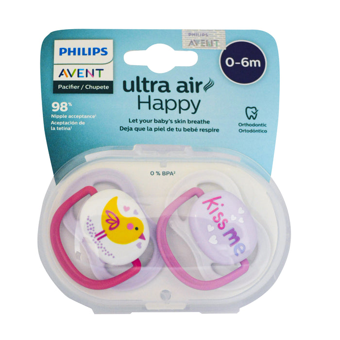 Chupete Avent Ultra Air 0-6M Niña X 2 Unidades