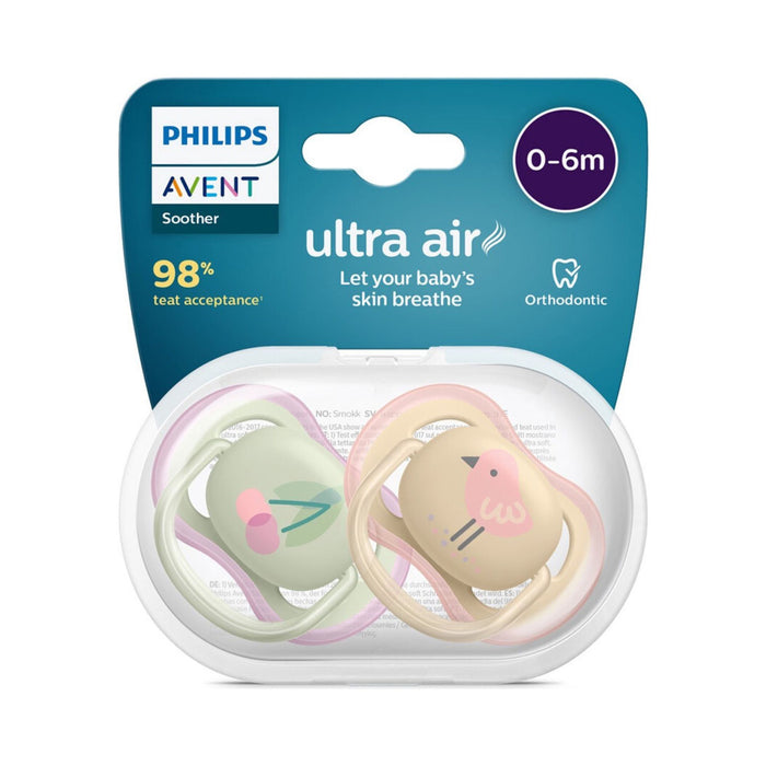Chupete Avent Ultra Air 0-6M X 2 Unidades