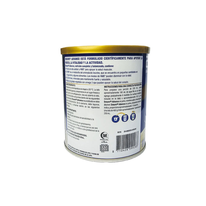 Ensure Advance Vainilla X 400G