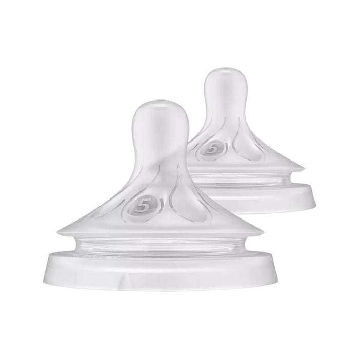 Tetina Natural Flujo 5 Respuesta Avent 6M X 2 Unidades