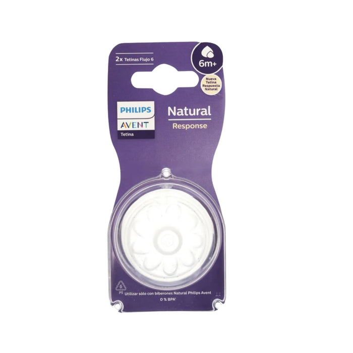 Tetina Natural Response Avent 6M+ X 2 Unidades