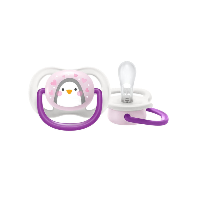 Chupete Avent Ultra Air Noche 0-6M Niña Scy376/19 X 2 Unidades