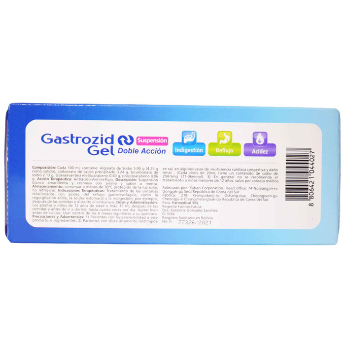 Gastozid Gel 15Ml X Sobre