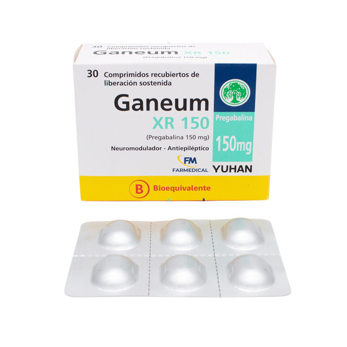 Ganeum Xr 150Mg Pregabalina X Comprimido Liberación Sostenida