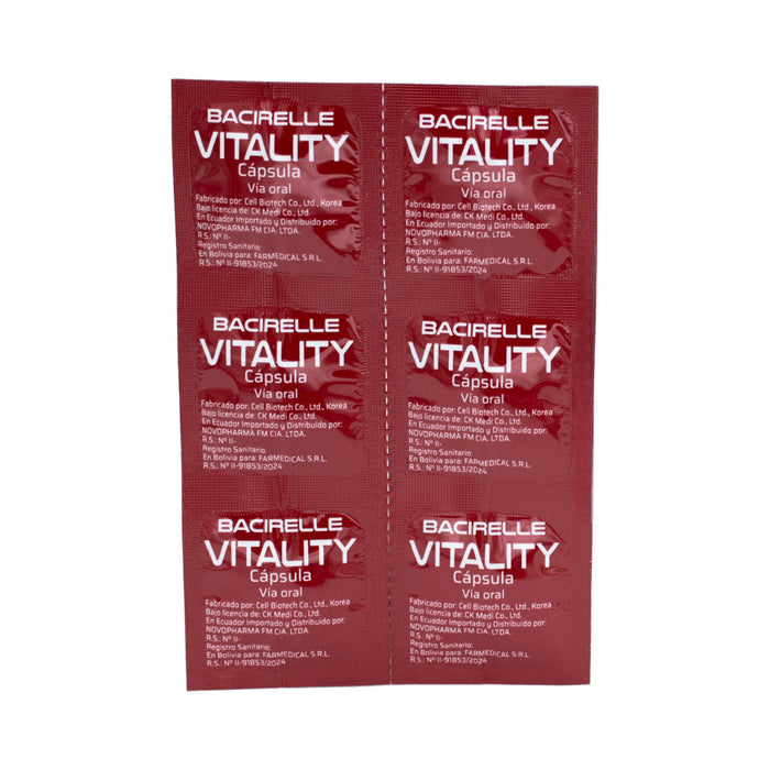 Bacirelle Vitality Probióticos / Prebióticos X Capsulas