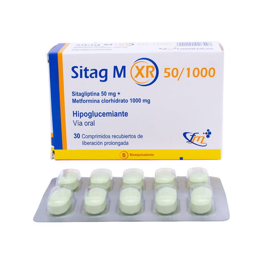 Sitag M Xr Sitagliptina 50Mg Metformina 1000Mg X Comprimido De...
