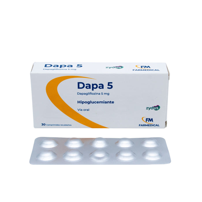Dapa Dapagliflozina 5 Mg X Comprimido