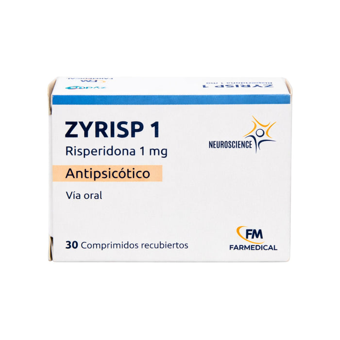 Zyrisp 1Mg Risperidona X Comprimido