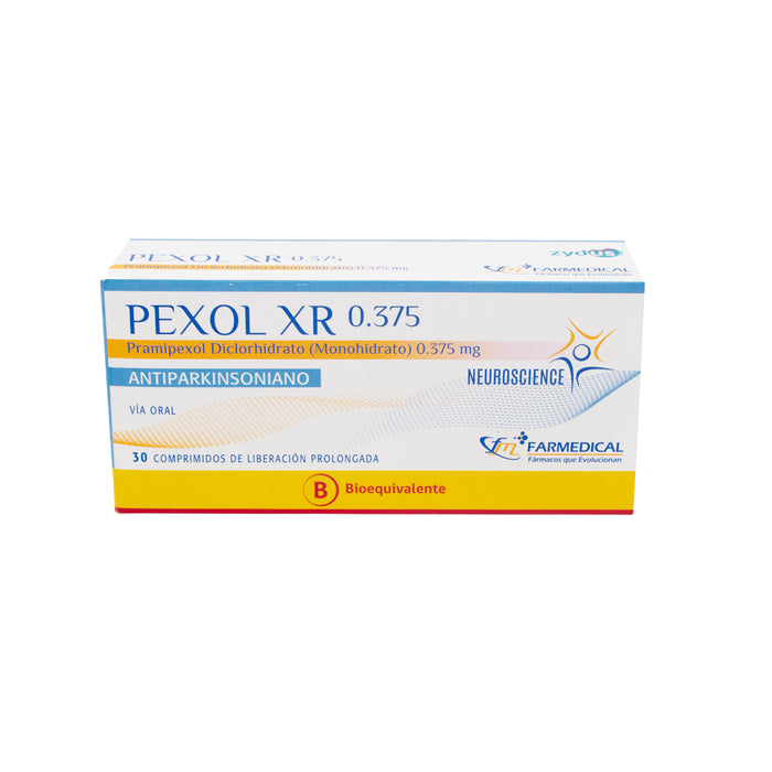 Pexol Xr 0.375Mg Pramipexol X Comprimido Liberación Prologada