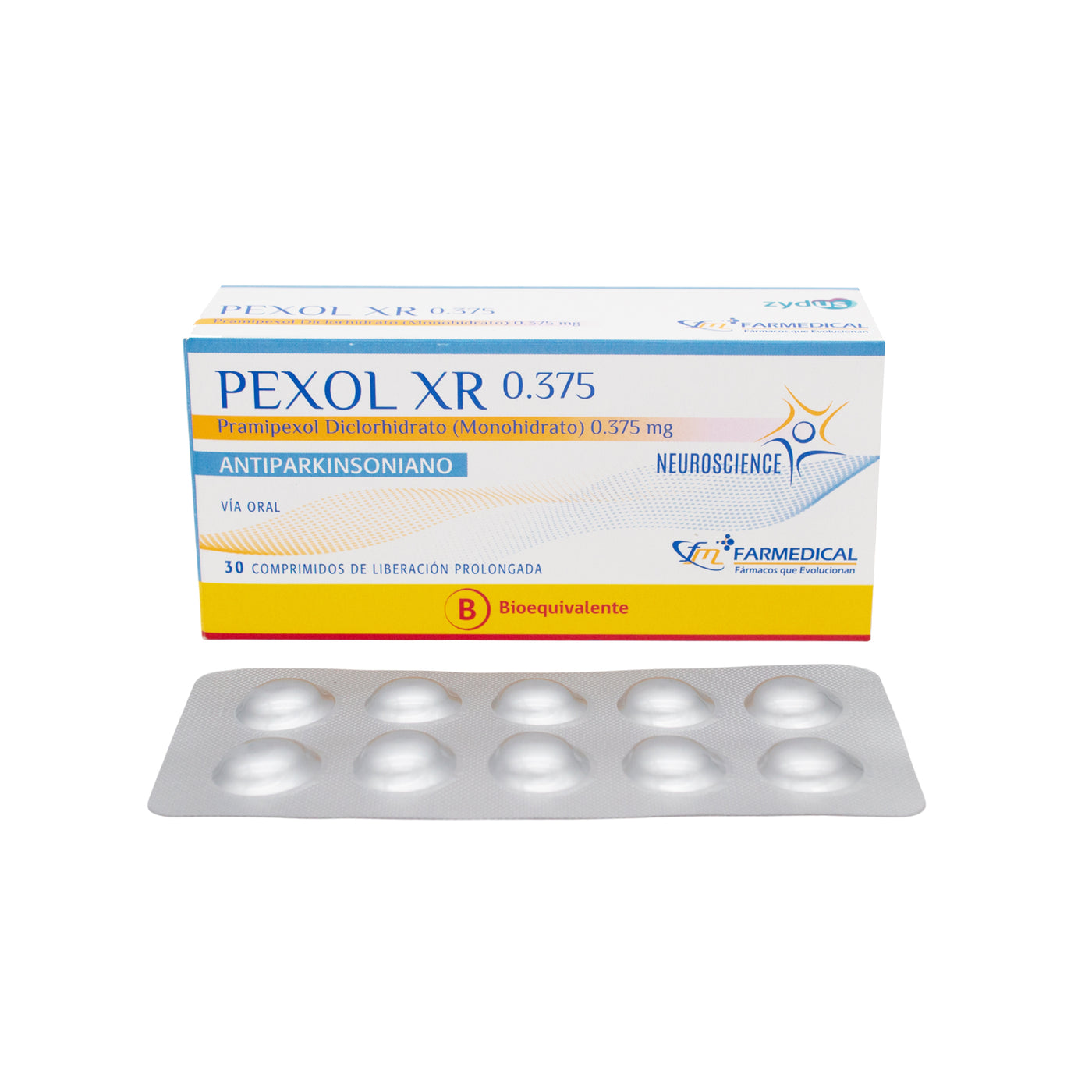 Pexol Xr 0.375Mg Pramipexol X Comprimido Liberación Prologada— Farmacorp