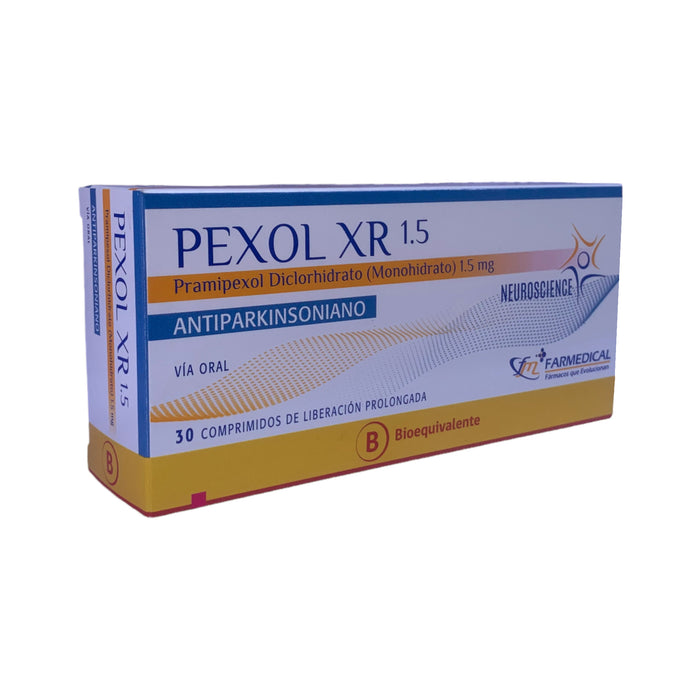 Pexol Xr 1.5Mg Pramipexol Liberacion Prolongada X 30 Comprimidos