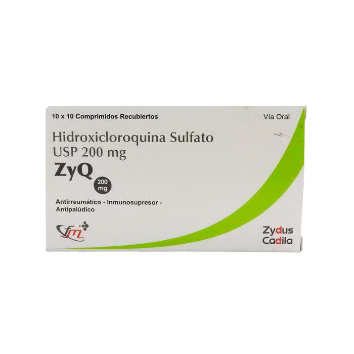 Zyq 200Mg X 100 Comp Hidroxicloroquina