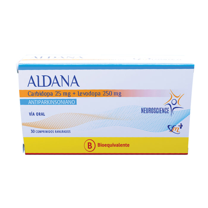 Aldana Levodopa 250Mg Carbidopa 25Mg X 30 Comprimidos