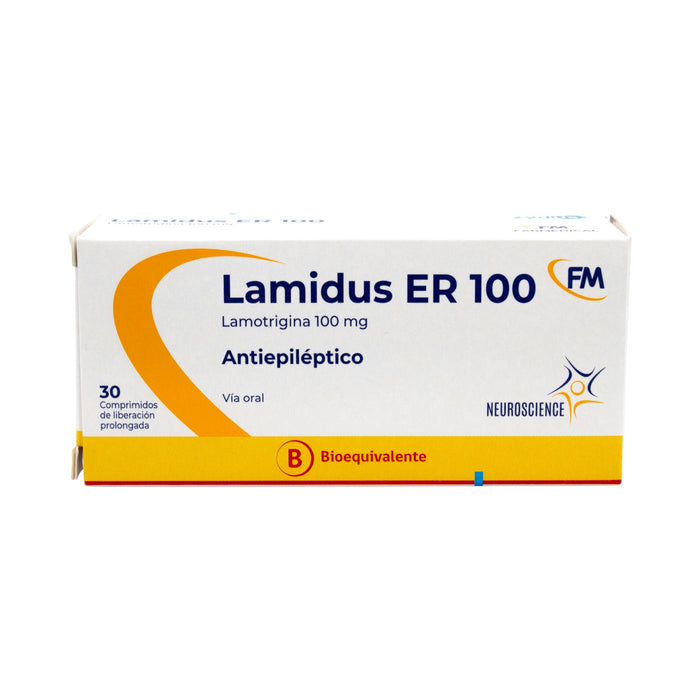 Lamidus Er Lamotrigina 100Mg X Comprimido De Liberación Prolongada