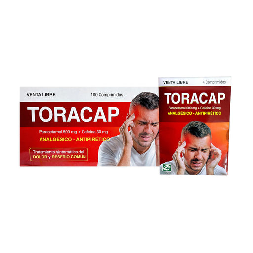 Toracap Paracetamol 500Mg Y Cafeína 30Mg X Tableta