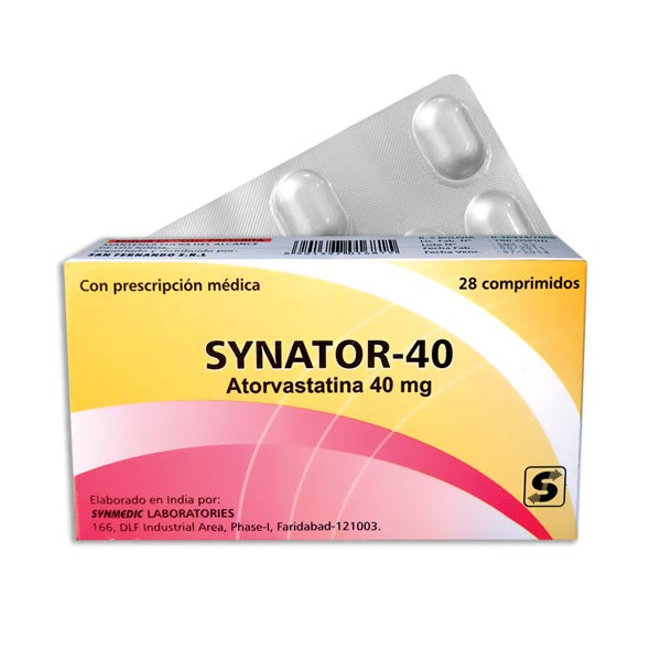 Synator Atorvastatina 40Mg X Tableta