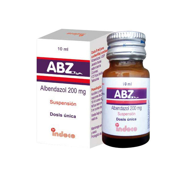 Abz 200Mg 5Ml Susp X 10Ml Albendazol
