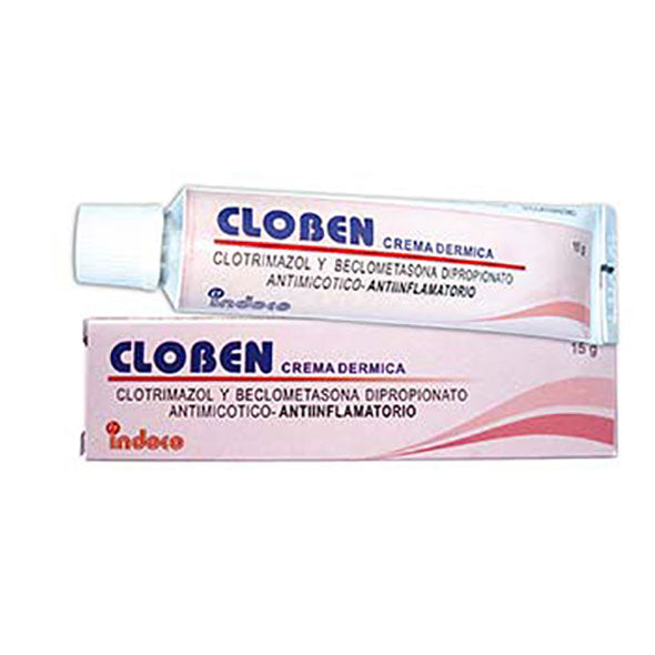 Cloben Crema Dermica Beclometasona Dipropionato 0.00025 Y Clotrimazol 0.01 X 15G