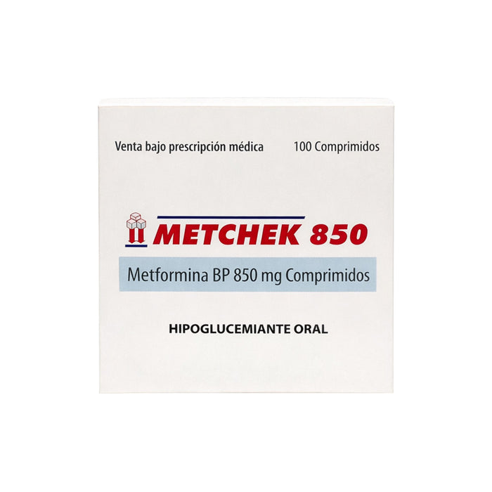 Metchek Metformina 850Mg X Comprimido