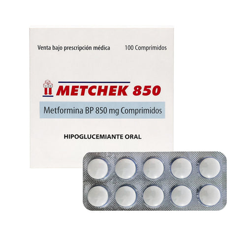 Metchek Metformina 850Mg X Comprimido