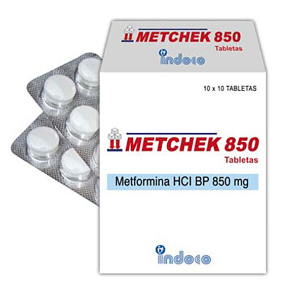 Metchek Metformina 850Mg X Tableta