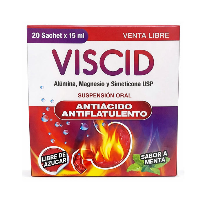 Viscid Suspensión Sabor Menta X Sobre