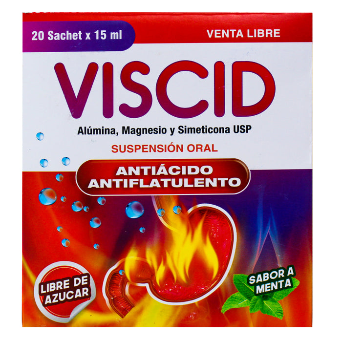 Viscid Susp X 20 Sachet 15Ml S Menta