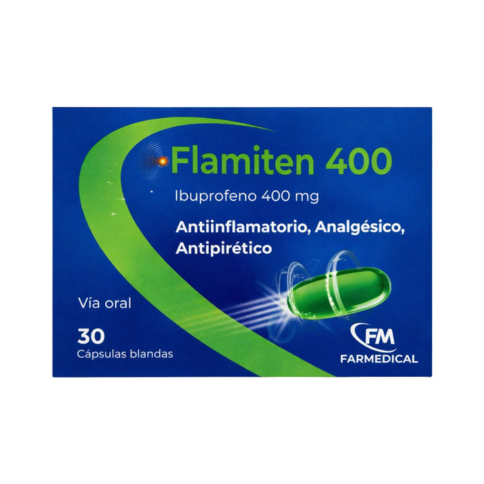 Flamiten Ibuprofeno 400Mg X Cápsula Blanda