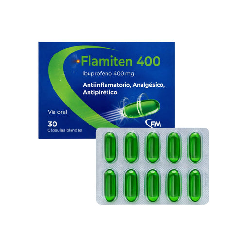 Flamiten Ibuprofeno 400Mg X Cápsula Blanda