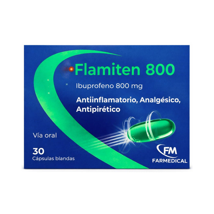 Flamiten Ibuprofeno 800Mg X Cápsula Blanda