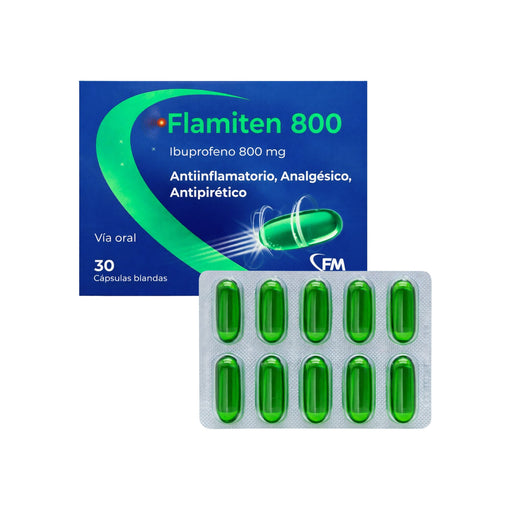 Flamiten Ibuprofeno 800Mg X Cápsula Blanda