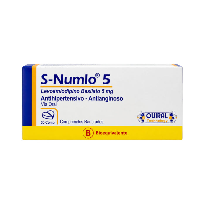 S-Numlo 5Mg Levoamlodipino X Comprimido