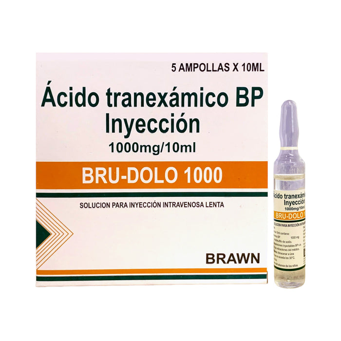 Bru-Dolo 1000Mg Iv 10Ml Acido Tranexamico X 5 Ampollas