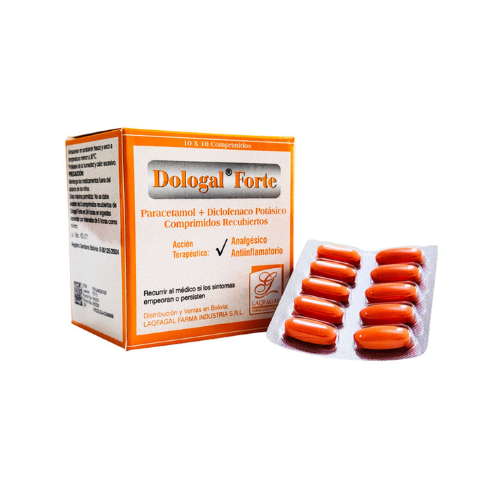 Dologal Forte Paracetamol Y Diclofenaco X Comprimido