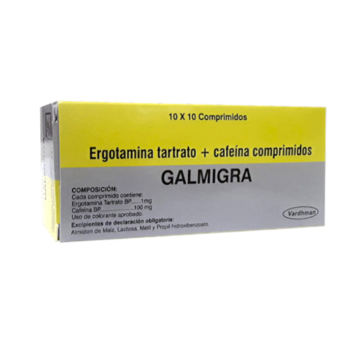 Galmigra Ergotamina / Cafeina X Comprimido
