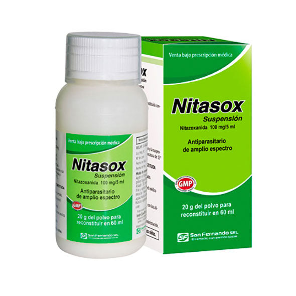 Nitasox 100Mg 5Ml Susp X 60Ml Nitazoxanida