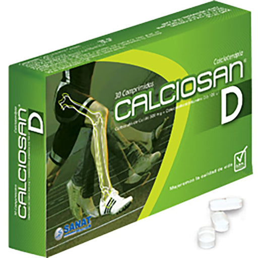 Calciosan D Carbonato De Calcio 500Mg Y Vitamina D3 125Ui X Co...