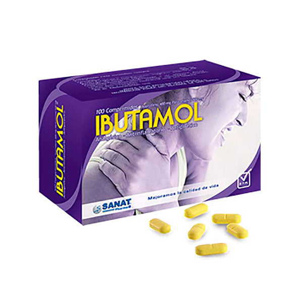 Ibutamol X 100 Comp Ibuprofeno 400Mg Y Paracetamol 500Mg X Comprimido