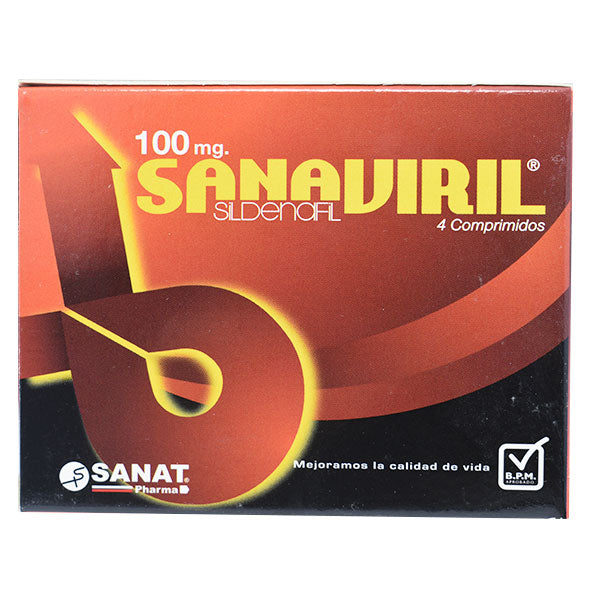 Sanaviril 100Mg Sildenafil X Comprimido