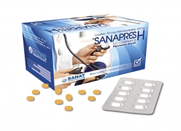 Sanapres H Losartan 50Mg Y Hidroclorotiazida 12.5Mg X Tableta