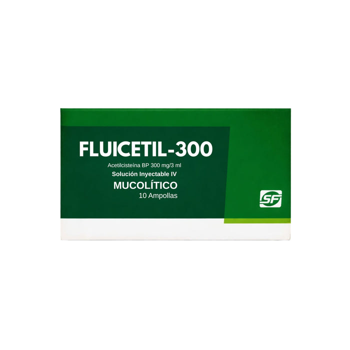 Fluicetil 300 Acetilcisteina 300Mg Iv X Ampolla 3Ml