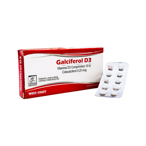 Galciferol D3 0.25Mcg Vitamina D3 X Comprimido