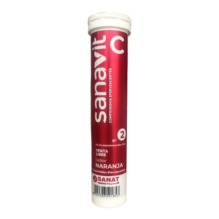 Sanavit C 2G Efervescente Vitamina C X 20 Comprimidos