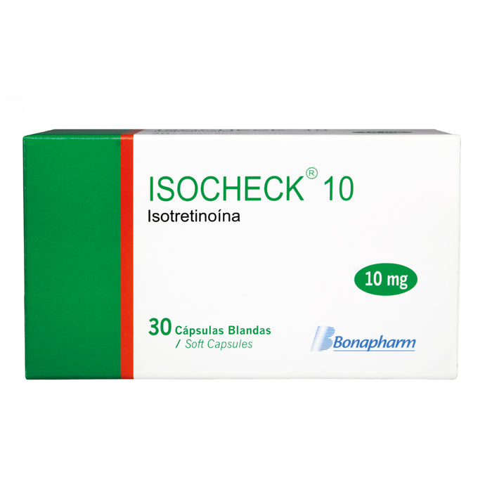 Isocheck 10Mg Isotretinoina X Capsula Blanda