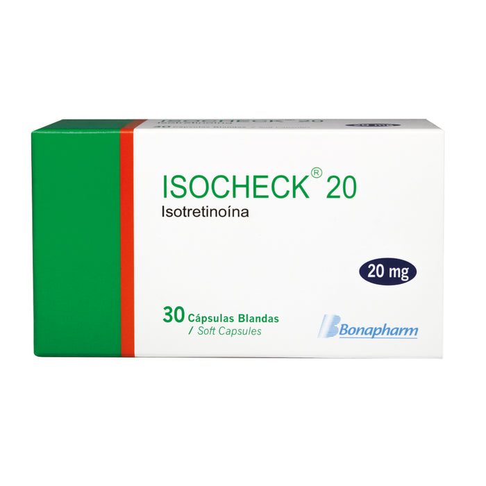 Isocheck 20Mg Isotretinoina X Capsula Blanda